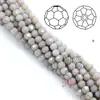 Suministro directo de fábrica 2/3/4 mm Jade Porcelana Bolas de 32 caras material para ensartar a mano cuentas de cristal cuentas de esquina multicorte