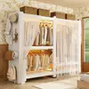 Prateleira Aberta para Roupeiro, Painel Perfurado de Armazenamento para Closet de Quarto, Armário de Armazenamento de Montagem Simples para Moradia de Aluguel