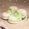 Zapatos sucios para hombre y mujer, un par de cono de felpa peluda, zapatos de invierno raros de algodón de coco, zapatillas divertidas de algodón Aj, venta al por mayor