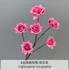 Serie Rojo Rosado de Flores Artificiales para Decoración de Bodas, Materiales Florales para Decoración del Hogar, Arreglos Florales Artificiales para Bodas