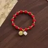 2026 Venda Quente Versátil Mais Vendido Lírio-do-Vale Sino Pulseira Senso de Design Alto Padrão Cem Flores Florescendo Simples Nicho Versátil