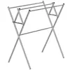 Tendedero de Pie de Acero Inoxidable para Balcón Ventana Saliente, Herramienta de Secado Plegable Pequeña para Uso Doméstico, Adecuado para Colgar Ropa de Bebé y Toallas