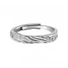 Anillos de pareja estilo sureño para hombre y mujer, diseño de nicho, lujo ligero, simples y sofisticados, anillos creativos texturizados, regalo