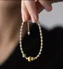 Nuevo brazalete de calabaza de perlas con microincrustaciones, brazalete de cuentas versátil de lujo ligero vintage, simple y elegante, adecuado para el uso diario, un regalo de calidad