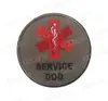 Perro de Servicio Perro de Rescate Médico Ropa para Perros Bolsa Sello Parche Táctico de Moral Adecuado para Gorra Bolsa Chaleco etc