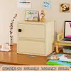 Gabinete Metálico Pequeño para Uso Doméstico, Gabinete con Contraseña para Dormitorio, Gabinete de Archivos, Gabinete Metálico Pequeño de Escritorio para Estudiantes, Gabinete para Dormitorio de Chicas, Gabinete de Almacenamiento