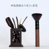 Clip de Madera Maciza Accesorios para Tazas Juego de Té Taza de Té de Caballero Pinza para Ceremonia del Té Juego de Té Seis Pinzas Kung Fu Lavado Madera de Bambú Metabo
