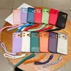 Novo Modelo Adequado para Apple 17 Capa Magnética de Celular de Alta Gama Iphone17Promax Silicone Macio Líquido com Cordão