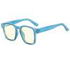 Gafas de Sol Cuadradas Versátiles, Gafas Cuadradas Retro de Moda Populares entre Influencers Europeos y Americanos, Diseño Negro Único