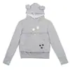 Moda casual de otoño e invierno transfronteriza europea y americana para mascotas perro y gato ropa con capucha sudadera para padres e hijos abrigo para perro ropa