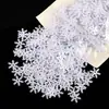 Layout de Cena de Natal, Flocos de Neve, Lantejoulas, Folhas de Plástico, Decoração de Interior, Flocos de Neve Simulados, Enfeites Decorativos Feitos à Mão DIY