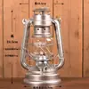 Lámpara de queroseno retro de la vieja escuela, Lámpara de camping portátil para exteriores, Lámpara de camping de metal, Linterna de vidrio, Decoración creativa para el hogar