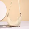 Nuevo Estilo Bolso de Piel de Vaca de Primera Capa con Hebilla de Cuerno Natural Tumbled para Mujer Bolso Retro de Hombro Único Cruzado para Mujer Versátil para el Trabajo Bolso Dumpling