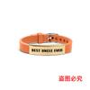 Pulseira de Silicone Europeia e Americana Transfronteiriça Pulseira de Relógio de Silicone Presente de Feriado para Tio Família Gravação em Aço Inoxidável Joia de Mão Popular