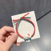Cuerda para el cabello navideña, linda banda para el cabello de alce de Corea del Sur Mori, banda para el cabello de Papá Noel, dulce banda para el cabello con lazo, cuerda para el cabello de dibujos animados