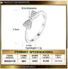 Joyas de mano más vendidas para comercio electrónico transfronterizo en AliExpress y Amazon: Anillo de plata S925 con lazo y moissanita, joyería para mujer