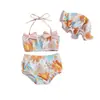 0-3M,3-6M,6-9M,9-12M,12-18M traje de baño para niños con sombrero