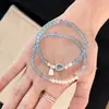Novo Bracelete de Pérola de Cabaça Água-Marinha para Mulheres, Pingente de Atração de Riqueza, Design de Nicho, Bracelete de Joia de Mão Suave e Fashion para Mulheres
