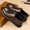 Zapatos de Hombre Otoño Nuevo Estilo Mocasines para Hombre Casual de Negocios Zapatos de Cuero Cuero Suave Suela Suave Ligeros Cómodos Zapatos de Papá