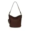 Nuevo bolso cubo versátil transfronterizo para mujer, bolso de hombro y bandolera de gamuza moderno y de alta gama, bolso cesta de moda para el día a día
