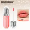 Brillo de Labios Perlado Espejo Transfronterizo, Brillo de Labios con Destellos Finos, Brillo de Labios Fácil de Colorear, Labial Líquido de Larga Duración, Aceite Labial Rellenador para Labios para Mujer