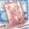 Planner Lace Girl A5 com Fivela Magnética, Nova Cor de Páginas, Caderno com Pauta, Caderno PU, Caderno com Capa de Couro Anime Bonita