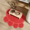 Y Comercio Exterior Transfronterizo Suministro Personalizado Oso de Dibujos Animados Pata de Oso Felpudo para Piso Mascota Gato Arena Alfombrilla Antideslizante Plegable Lavable Alfombrilla para Pies