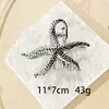 Pinza para el pelo de estrella de mar minimalista transfronteriza para mujer, pasador de aleación para recogidos, pinza de tiburón grande, accesorio para el cabello de alta gama
