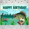 Amazon Fondo de Cumpleaños Temático de Esponja Amarilla de Dibujos Animados Banner Feliz Cumpleaños para Niña Suministros de Decoración de Cumpleaños