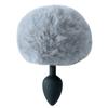 Plugue anal de silicone preto bola de pelo sala de trás brinquedos alternativos fabricantes de brinquedos sexuais atacado grande suporte geração cabelo