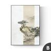Pintura Decorativa de Entrada Estilo Chino Nuevo Tinta Bambú Pájaro Estudio Salón de Té Pintura Colgante Mural Zen Oficina Pintura Tradicional China