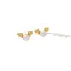 Aretes de murciélago barrocos de oro real chapado en cobre diy joyería hecha a mano aretes aretes de perlas material de accesorios