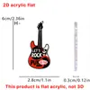 Venda Quente na Amazon Múltiplos Modelos de Guitarra Pingente de Mochila em Acrílico Plano 2D Presente de Feriado