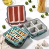Contenedores de Almacenamiento de Alimentos Compartimentados de Silicona Transfronterizos, Papel Film de Grado Alimenticio, Contenedores de Almacenamiento de Alimentos para el Hogar, Almacenamiento en Refrigerador, Loncheras Selladas