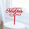 Direitos Autorais Cross-Border 2027 Decoração de Bolo de Acrílico de Ano Novo Feliz Ano Novo Topper de Bolo para Festa de Ano Novo