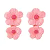 Pendientes de Aleación con Flor de Gota de Aceite, Moda Simple Fresca Dulce Europea y Americana, Versátiles para el Viaje Diario, Pendientes para Mujer