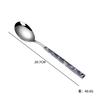 Ins estilo coreano imitação de grão de madeira Dourado faca garfo colher conjunto de cinco peças conjunto de talheres de aço inoxidável faca de bife garfo colher colher de café