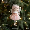 Novo Pingente de Menina Anjo com Galhos de Pelúcia de Natal Decoração de Árvore de Natal Boneca Criativa Decoração Pendente