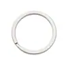 Anillo para Llaves de Acero Inoxidable 304 Anillo para Llaves de Metal Niquelado Anillo Simple Apertura Deslizante Anillo Plano Accesorios para Llavero de Coche