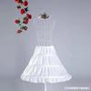 Anágua para vestido de noiva, anágua longa até o chão com três argolas de aço, forro elástico, acessórios para saia volumosa, vestido de noiva no atacado.
