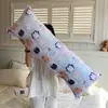 Almohada larga de terciopelo de leche para adultos, adecuada para dormir de lado, almohada para abrazar las piernas, extraíble y lavable, cojín para cabecera, cojín para sofá, protector de cama para niños