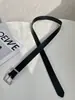 Cinturón Negro de Cuero Estilo Regular Hebilla Cuadrada Distintiva Ajuste para Jeans Fácil de Crear Estilo de Moda Versátil