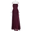 Vestido de Noche Estilo Europeo y Americano, Nuevo Artículo, Elegante Vestido de Tirantes Finos con Escote Bajo, a la Moda, Sexy, Ceñido, Largo sin Espalda para Mujer