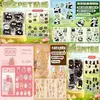 Adesivos de Desenho de Panda Adesivos Feitos à Mão Adesivos para Material de Diário Presentes de Recompensa para Estudantes Atacado Transfronteiriço Itens Criativos para Crianças