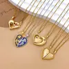 Collar Venta Caliente Transfronteriza Magnético Amor Luna Pareja Collares Accesorios Mujer Versátil Gama Alta Regalo Día de San Valentín