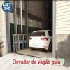 Plataforma elevatória de carros tipo trilho de via dupla grande carga 10 toneladas elevador hidráulico elétrico plataforma elevatória de carros interna