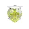 Binkes Serie Fresca de Verano Amarilla Zirconia Brillante Aleación de Titanio Joyería Cabeza de Repuesto para Aretes de Lóbulo, Piercings de Labio y Piercings de Nariz