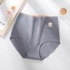 Algodón Cintura Alta Sin Costuras Abdominal Transpirable Levanta Caderas Grafeno Antibacterial Triángulo Margarita Algodón Ropa Interior de Mujer Mujeres