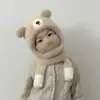 Gorro de Protección para Orejas de Niño para Otoño e Invierno, Lindo y Adorable Gorro de Lana Tejida para Bebé con Diseño de Pingüino Pequeño que Chilla, Cálido y a Prueba de Viento