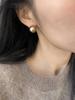 Maillard Outono e Inverno Vintage Mocha Ouro Marrom Pérola Brincos Leves Luxo Nicho High-end Brincos de Brincos 925 Prata Pin